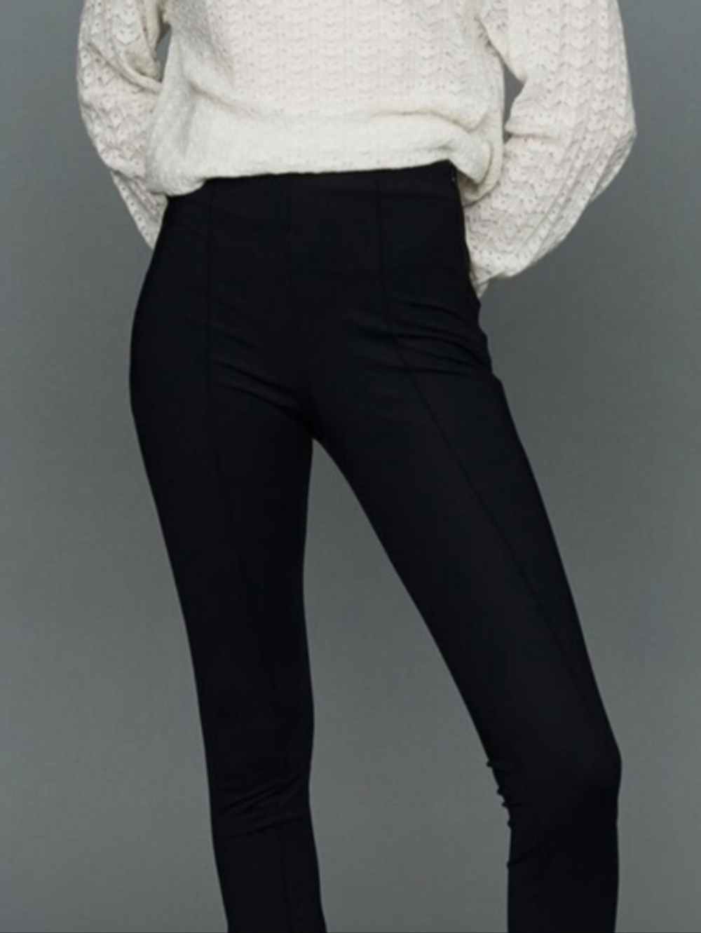 Maje Preta Sport Leggings Black Size 38 / Medium